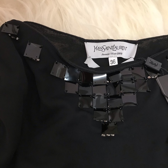 Yves Saint Laurent embellished knee-length Dress - Picture 5 of 6